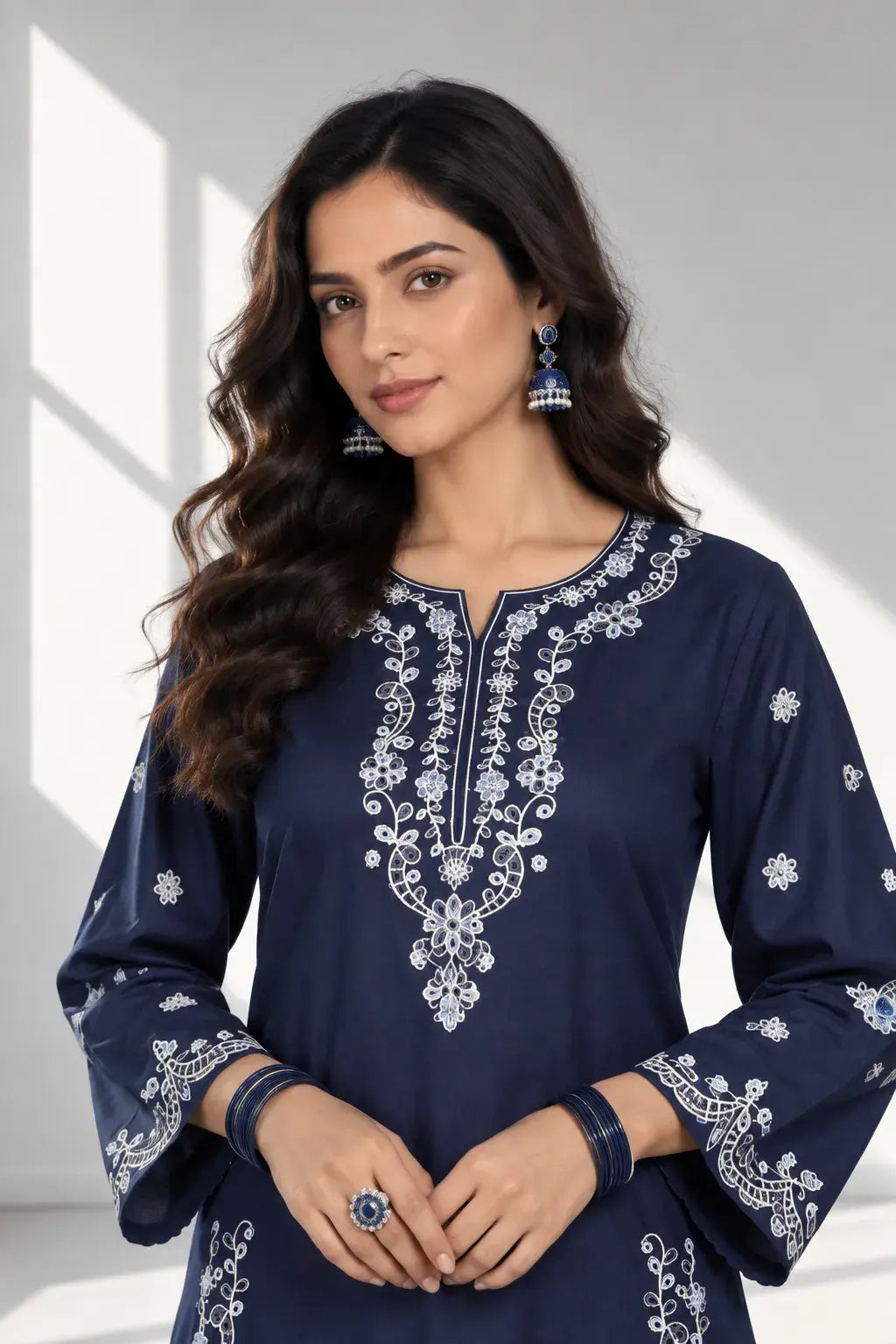 AMRAH — Dhanak Embroidered 2Pc