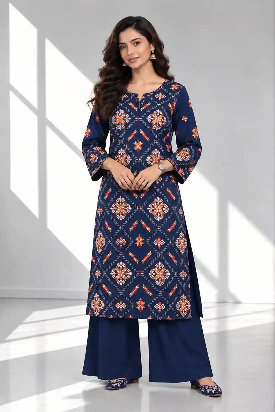 RUBAB — Embroidered Dhanak 2Pc