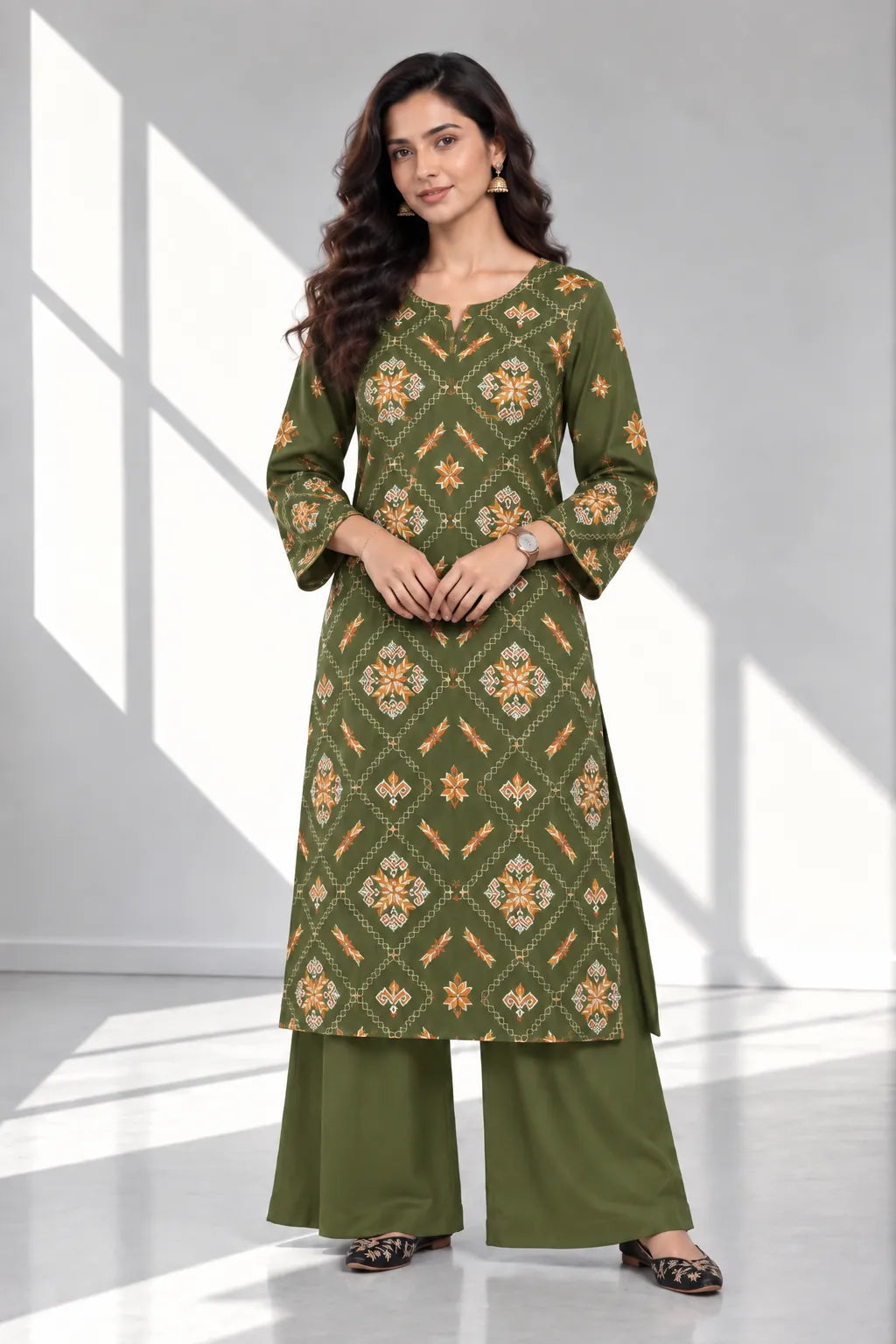 RUBAB — Embroidered Dhanak 2Pc