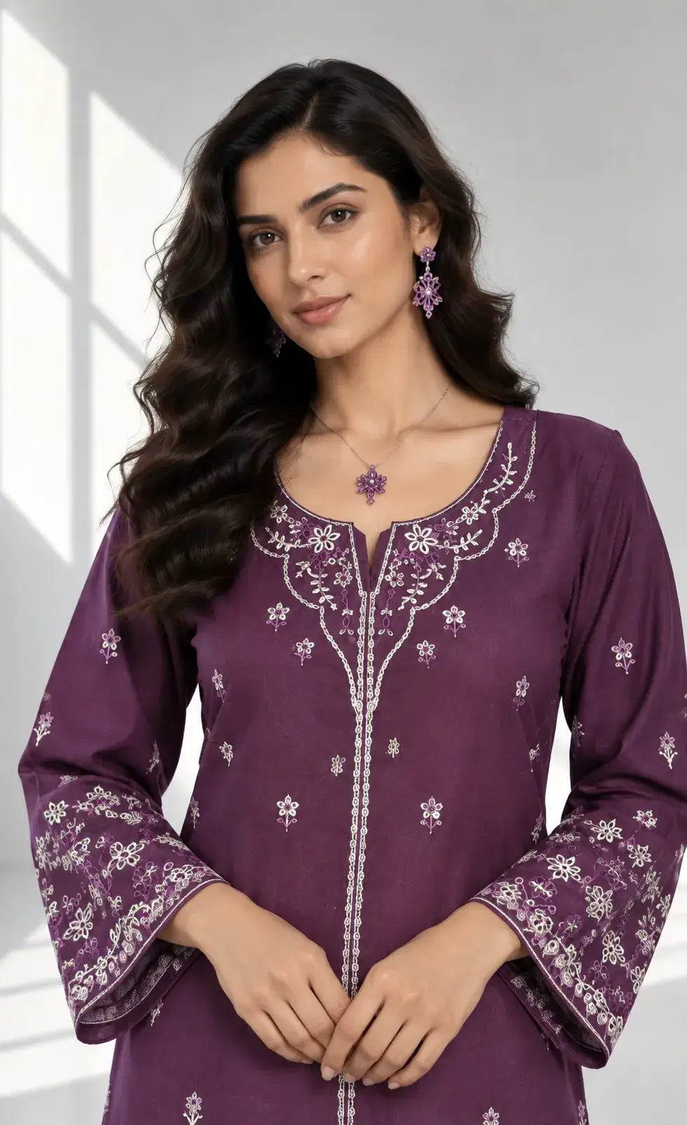 Rubaii — Embroidered Dhanak 2Pc