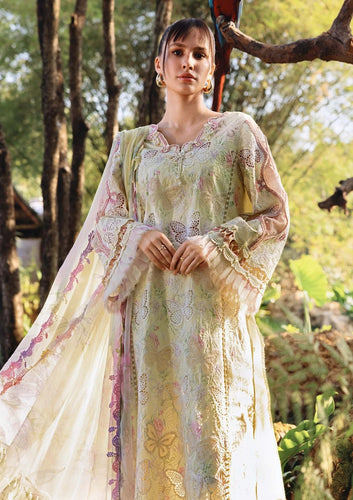 Graceful Butterfly Embroidered Lawn Suit